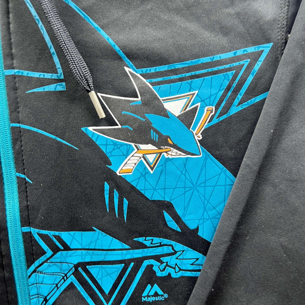 San Jose Sharks Majestic NHL kapucnis pulóver S