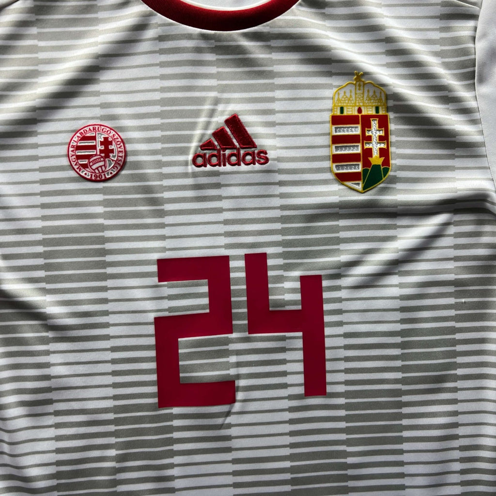 Hungary 2018-20 Adidas away #24 football shirt size S
