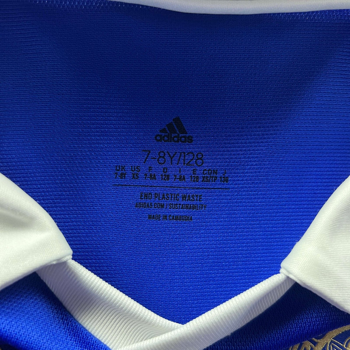 Leicester City 2022-23 Adidas hazai foci mez gyerek 128-as