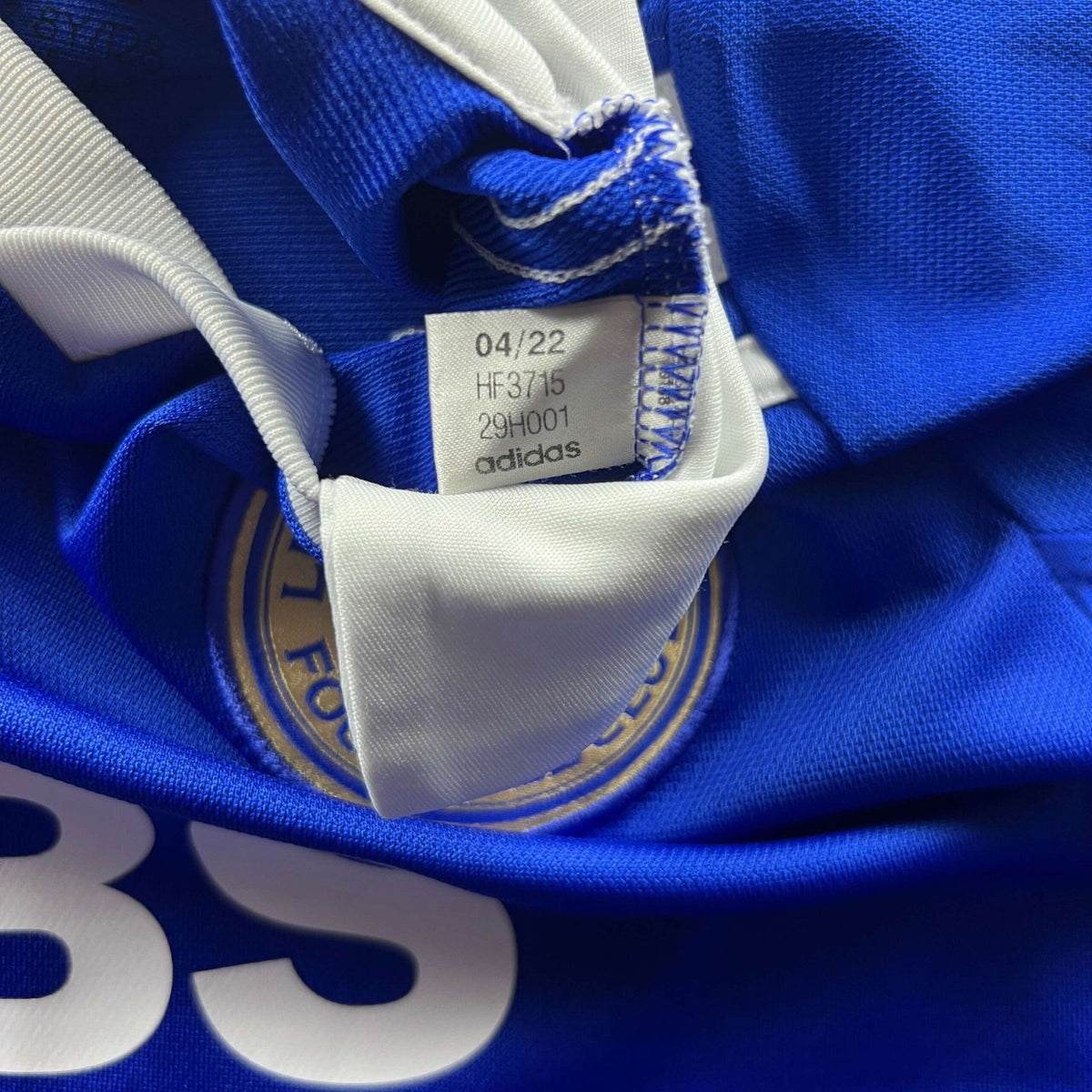 Leicester City 2022-23 Adidas hazai foci mez gyerek 128-as