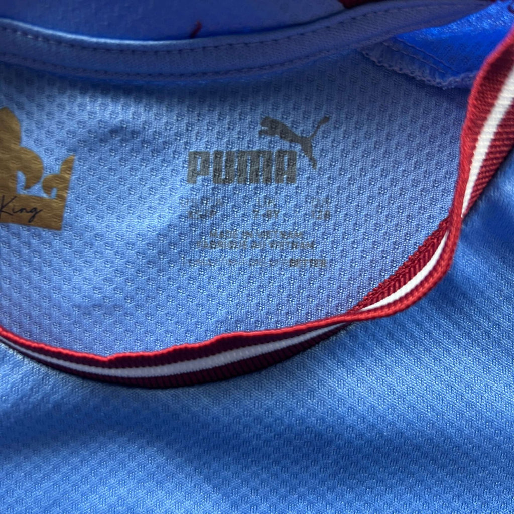 Manchester City 2022-23 Puma hazai „Zac #8” hosszú ujjú foci mez gyerek 128-as