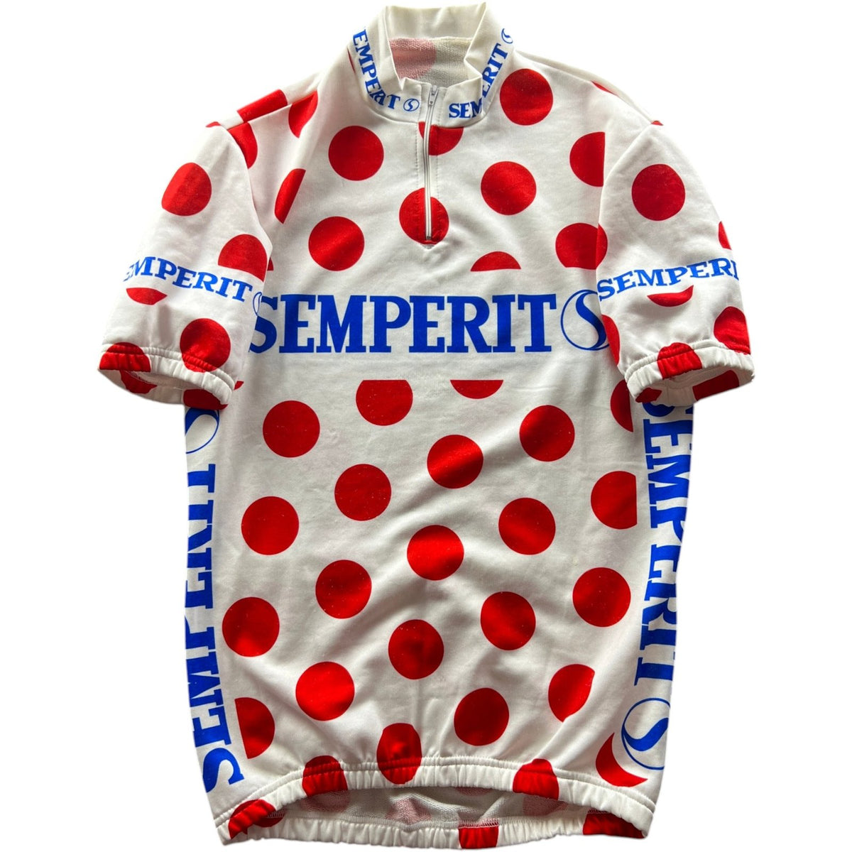Semperit 1992 vintage pöttyös kerékpáros mez S
