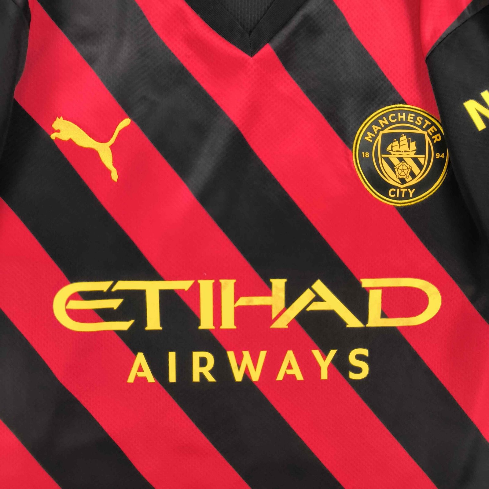 Manchester City 2022-23 Puma vendég Erling Haaland foci mez M-es - Image 3