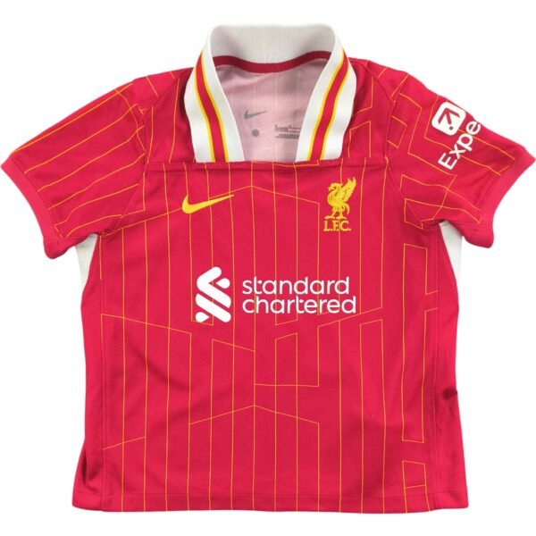 Liverpool 2024-25 Nike hazai "Cillian #10" foci mez gyerek 110-116-os