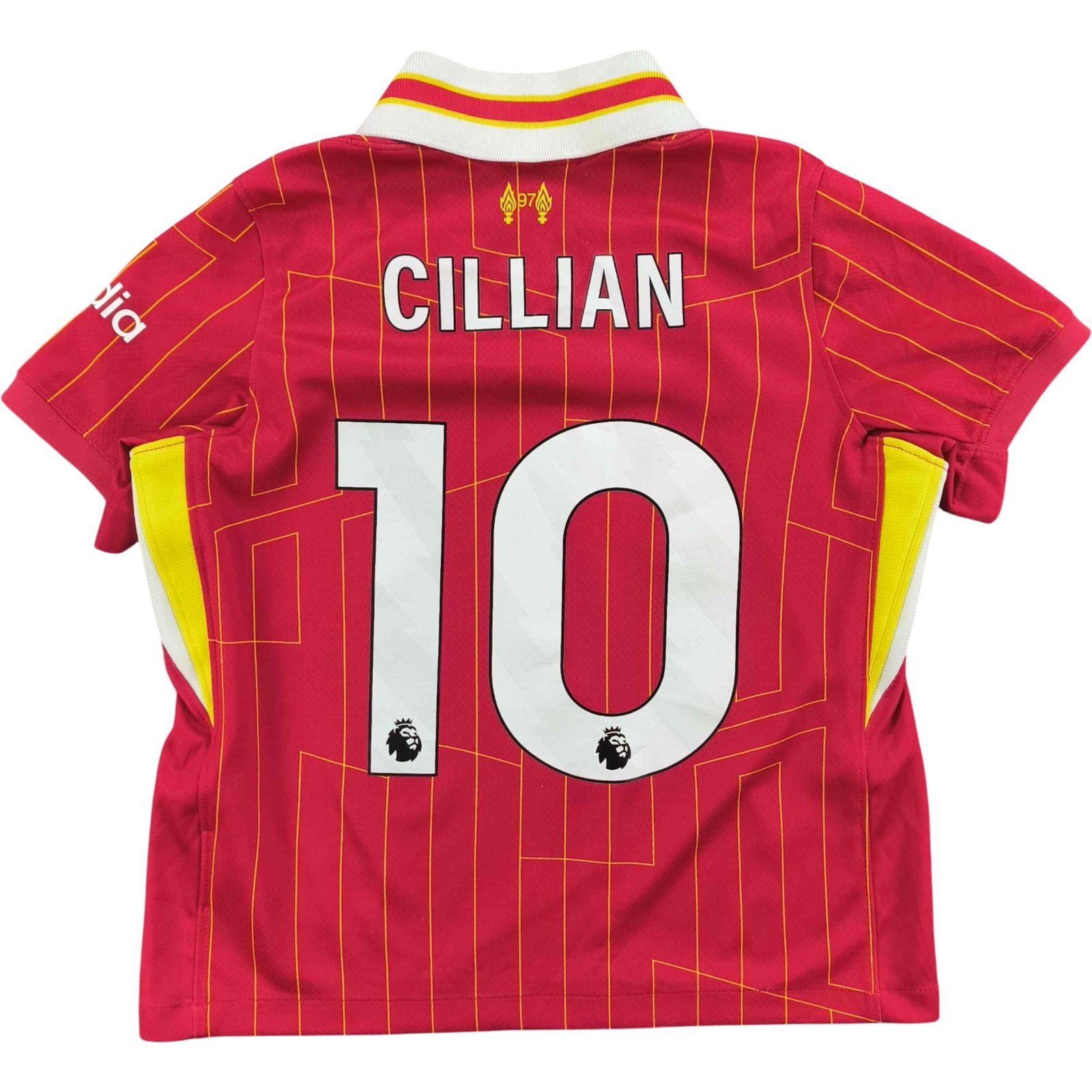 Liverpool 2024-25 Nike hazai "Cillian #10" foci mez gyerek 110-116-os - Image 2