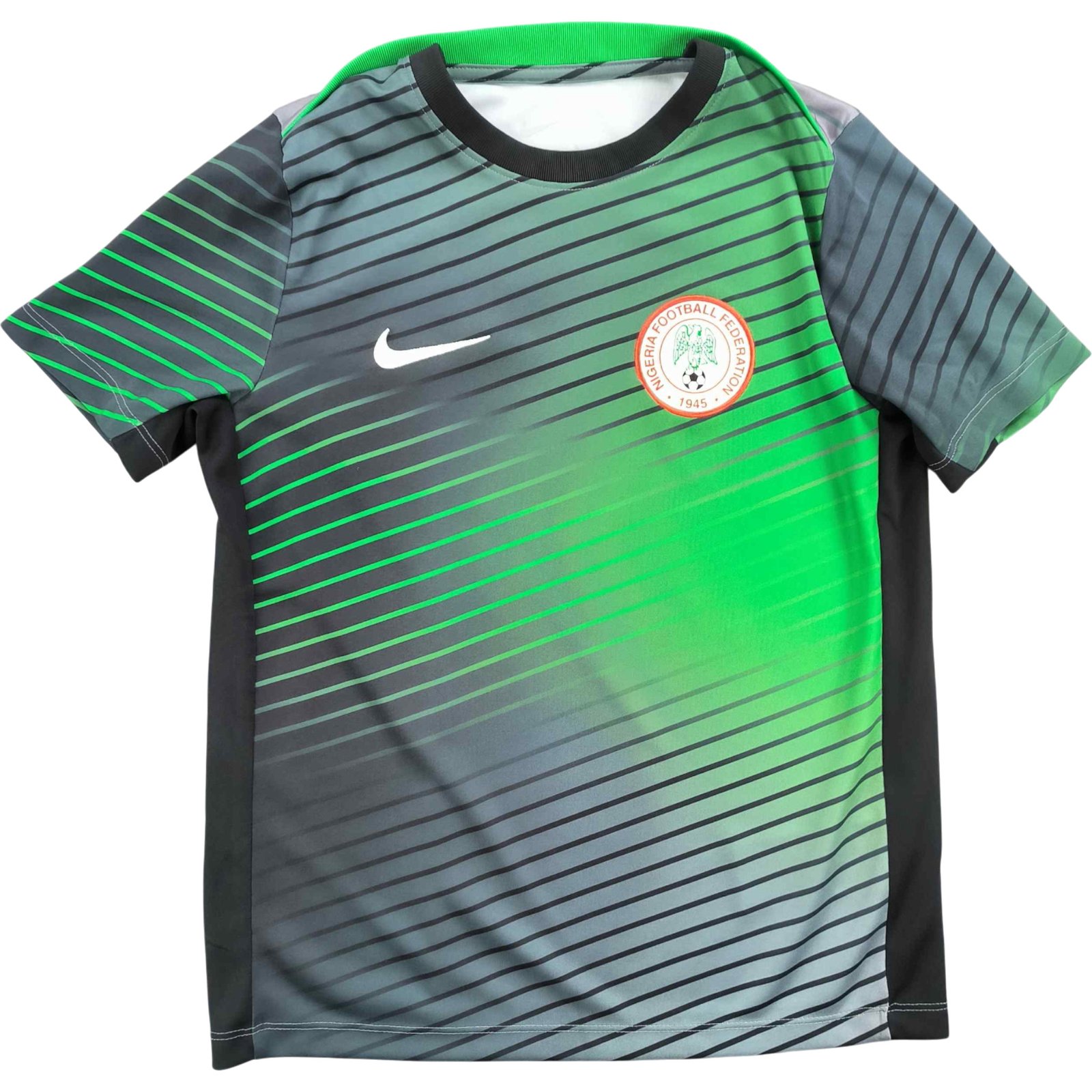 Nigéria Nigériai válogatott 2024-25 Nike Pre-Match training foci mez gyerek 137-147-es
