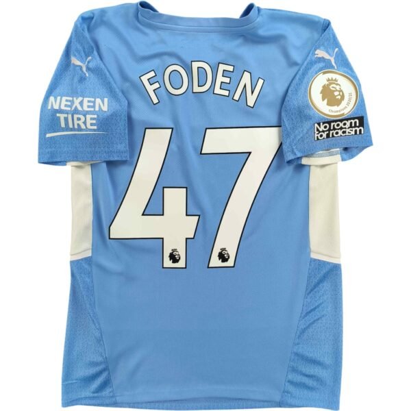 Manchester City 2021-22 Puma hazai Phil Foden foci mez S-es