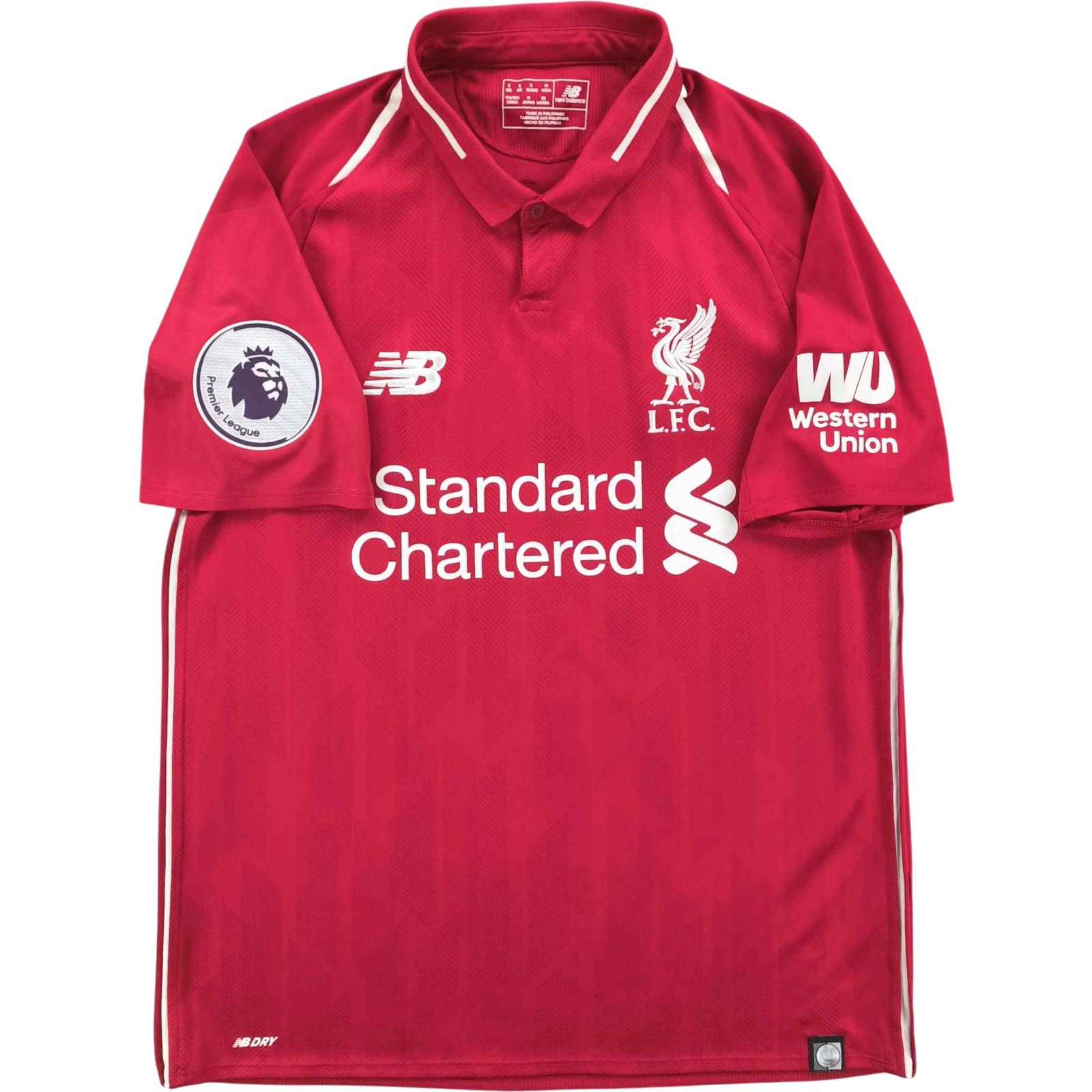 Liverpool 2018-19 New Balance hazai Roberto Firmino foci mez S-es - Image 2