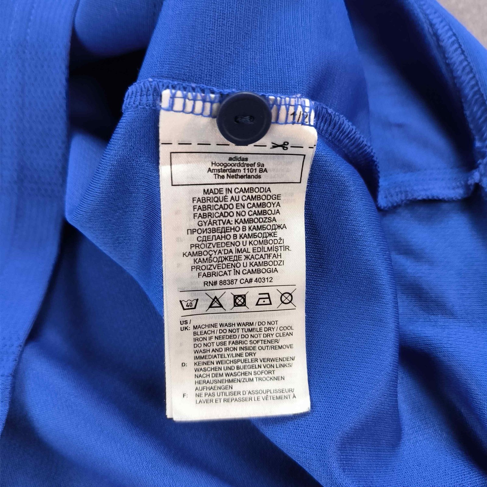 Cardiff City 2021-22 Adidas hazai foci mez gyerek 164-es - Image 6