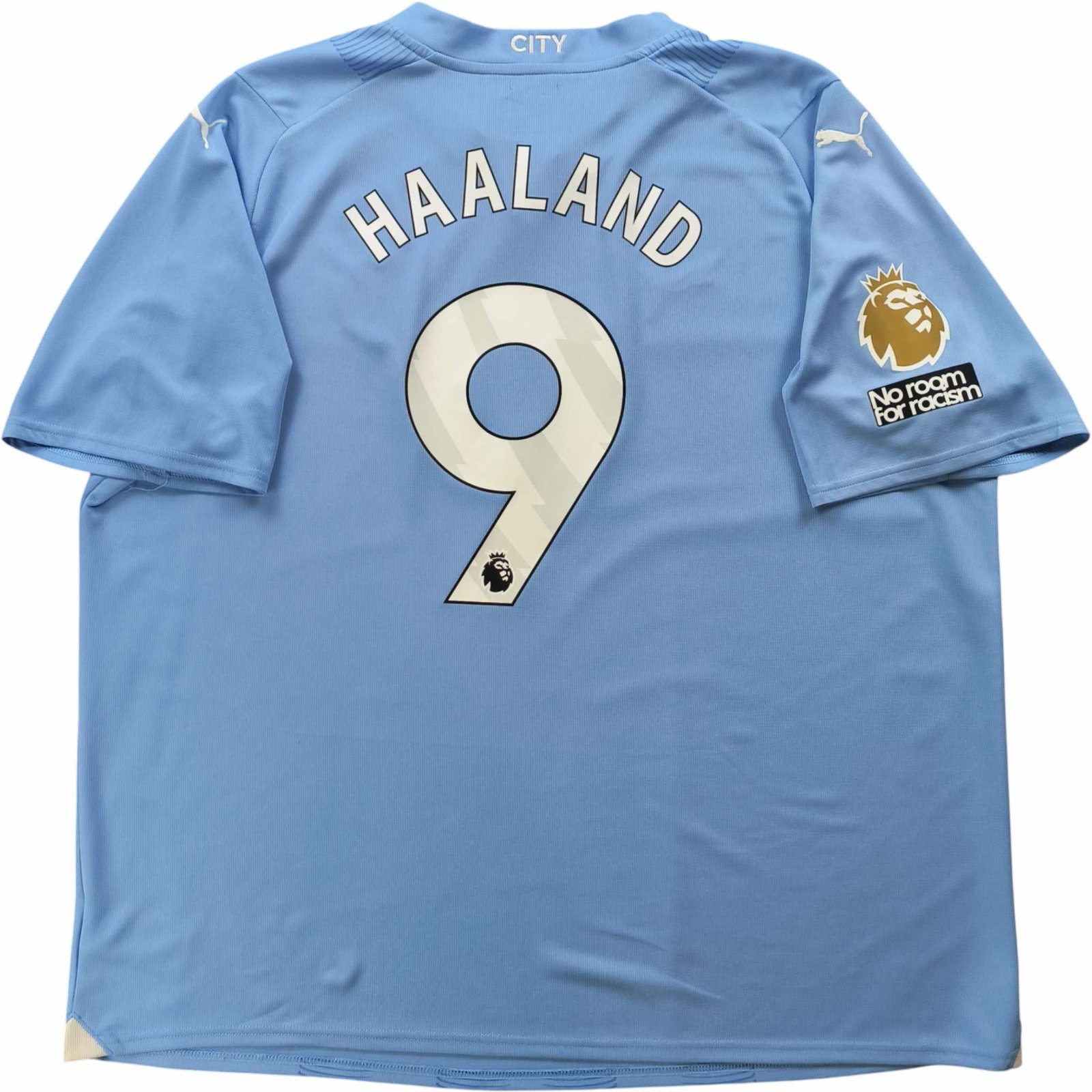 Manchester City 2023-24 Puma hazai Erling Haaland foci mez 3XL-es
