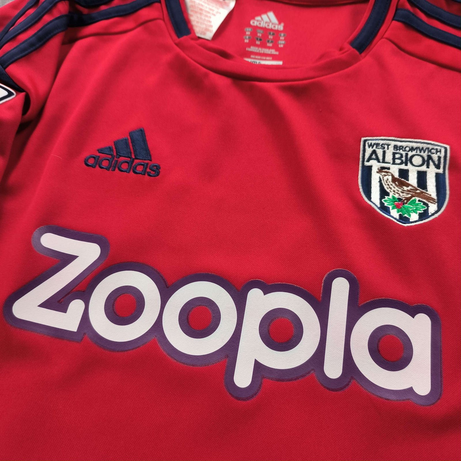 West Bromwich Albion 2012-13 Adidas vendég Gera Zoltán foci mez XS-es - Image 3