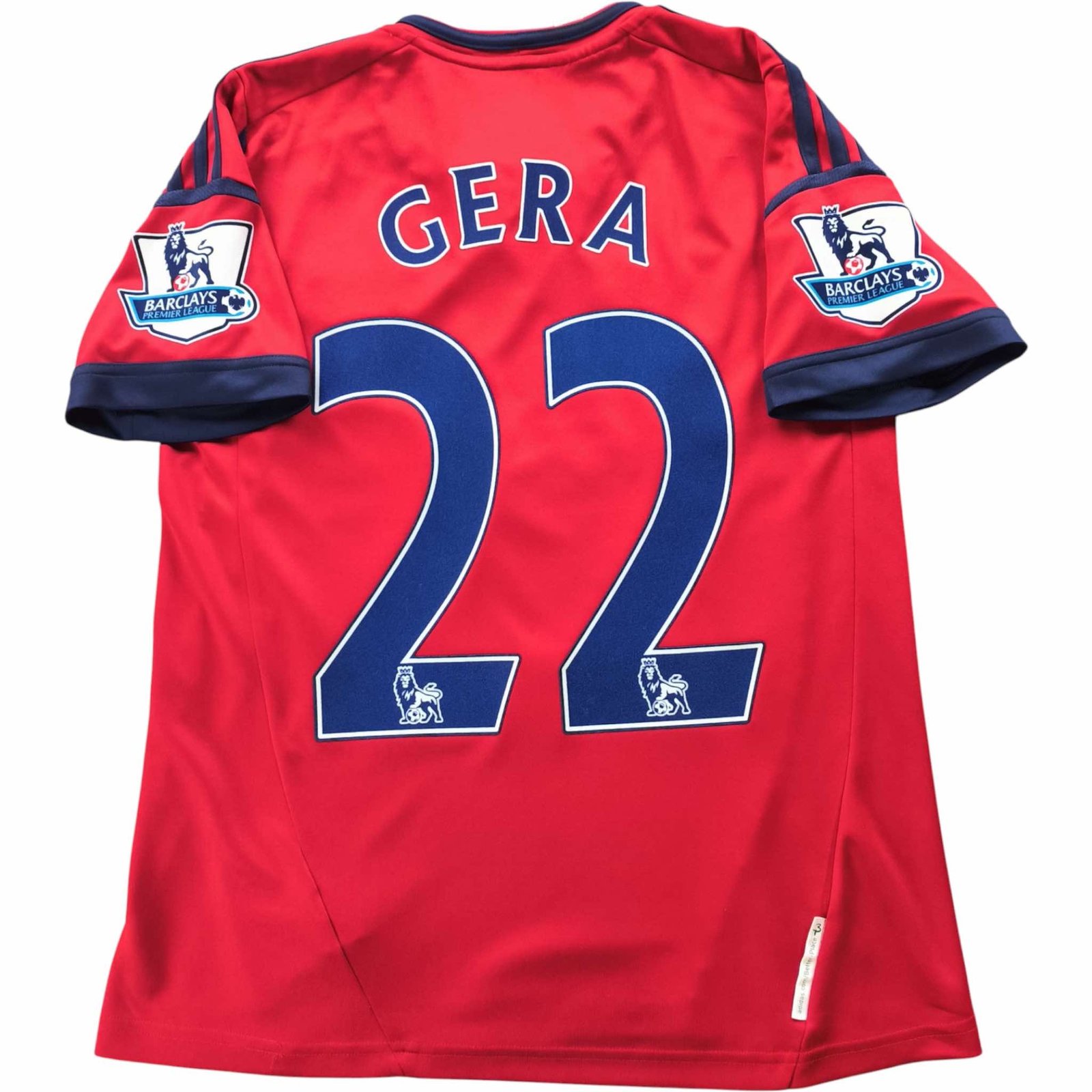 West Bromwich Albion 2012-13 Adidas vendég Gera Zoltán foci mez XS-es