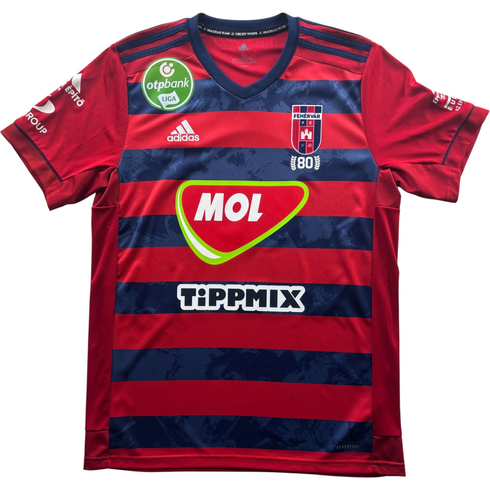 Mol Fehérvár 2021-22 Adidas hazai Budu Zivzivadze foci mez M-es - Image 2