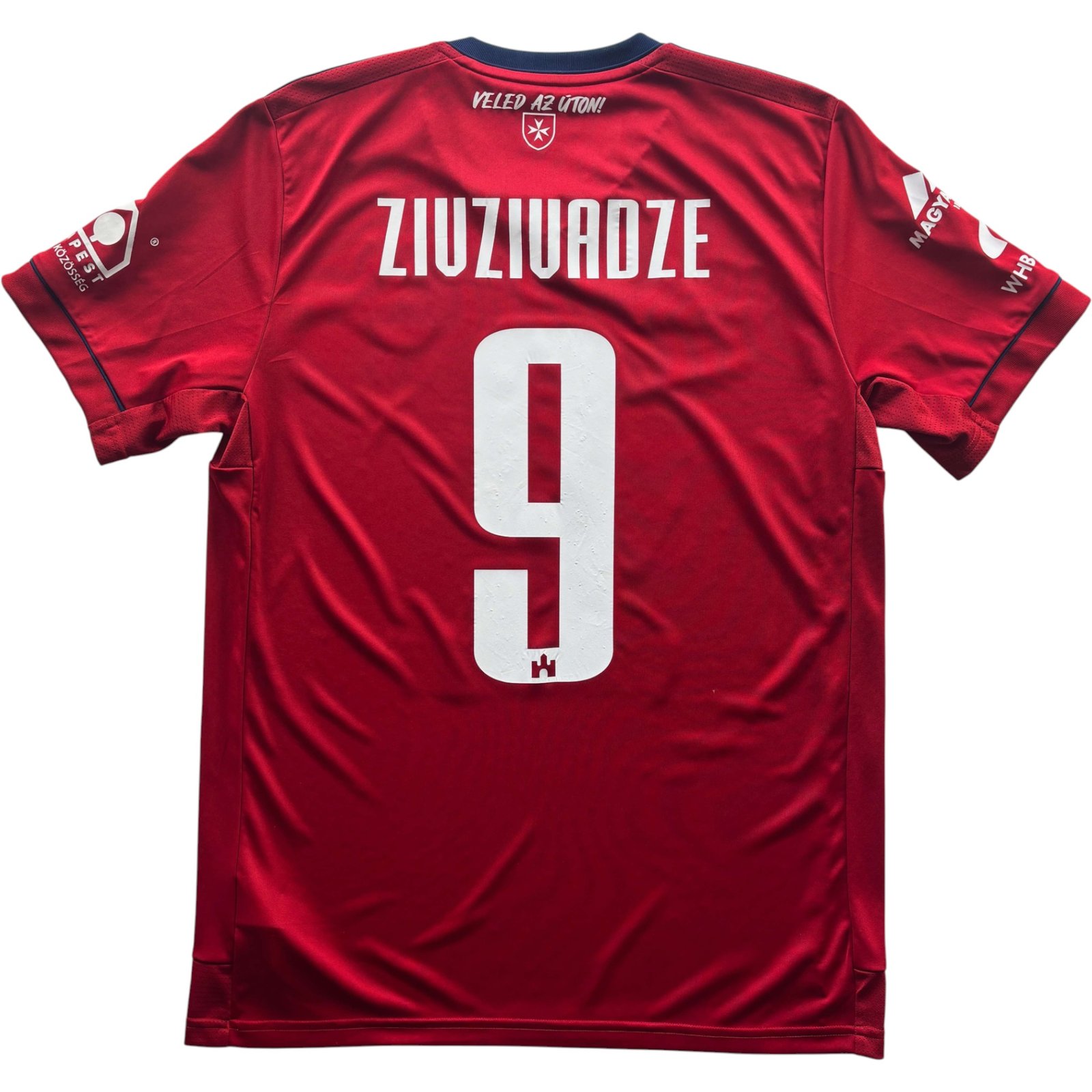 Mol Fehérvár 2021-22 Adidas hazai Budu Zivzivadze foci mez M-es