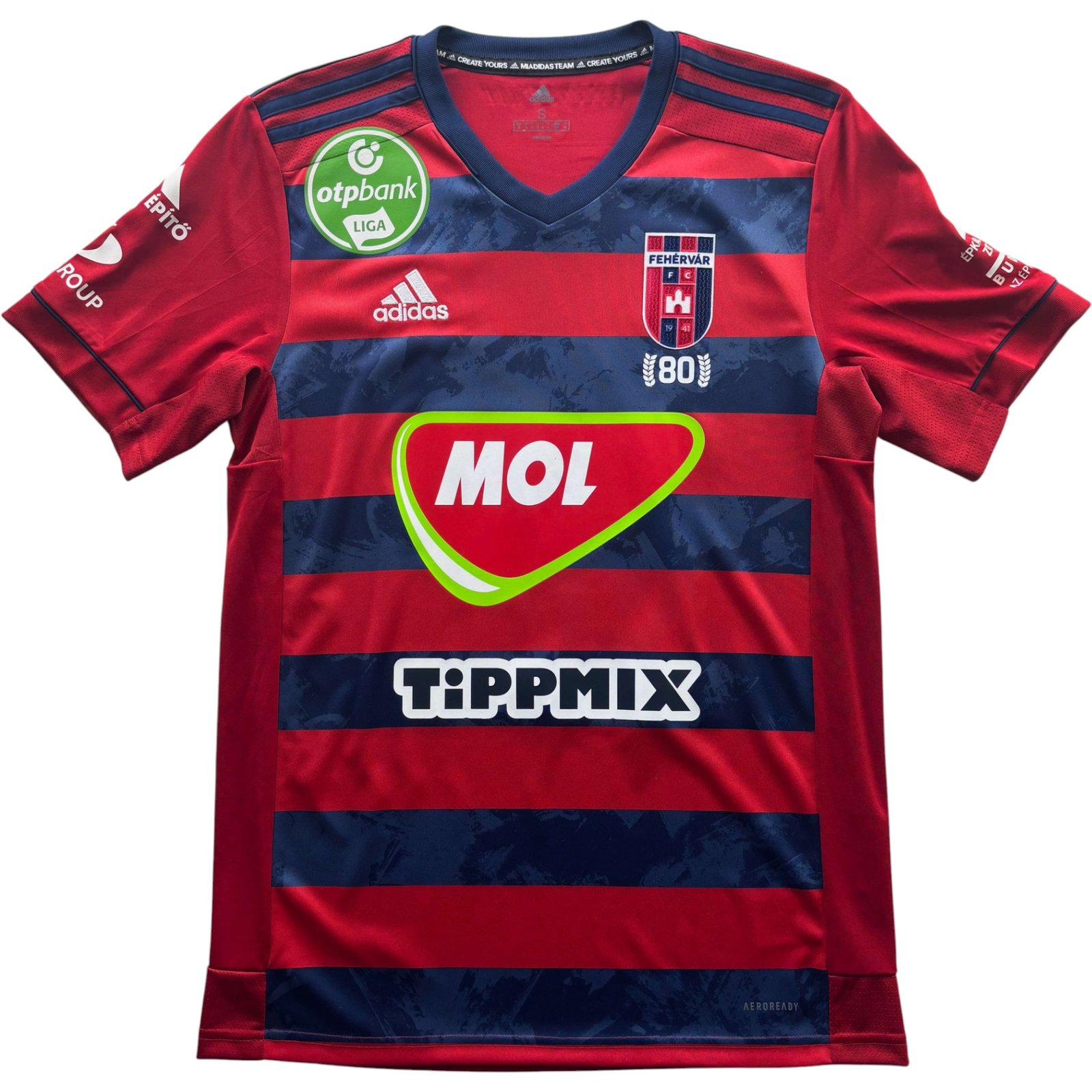 Mol Fehérvár 2021-22 Adidas hazai Rúben Pinto foci mez S-es - Image 2