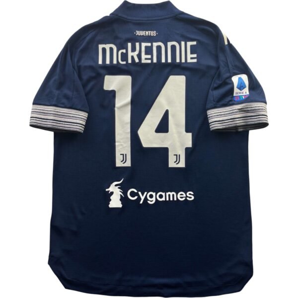 Juventus 2020-21 Adidas vendég Weston McKennie foci mez 7-es
