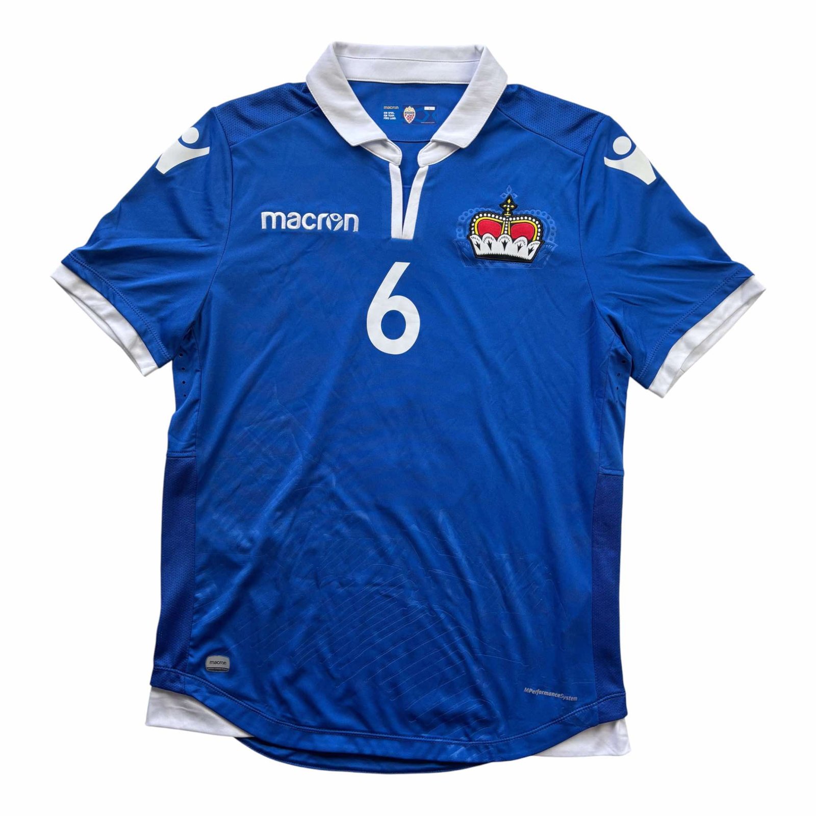 Liechtenstein válogatott 2020 Macron hazai Andreas Malin foci mez L-es