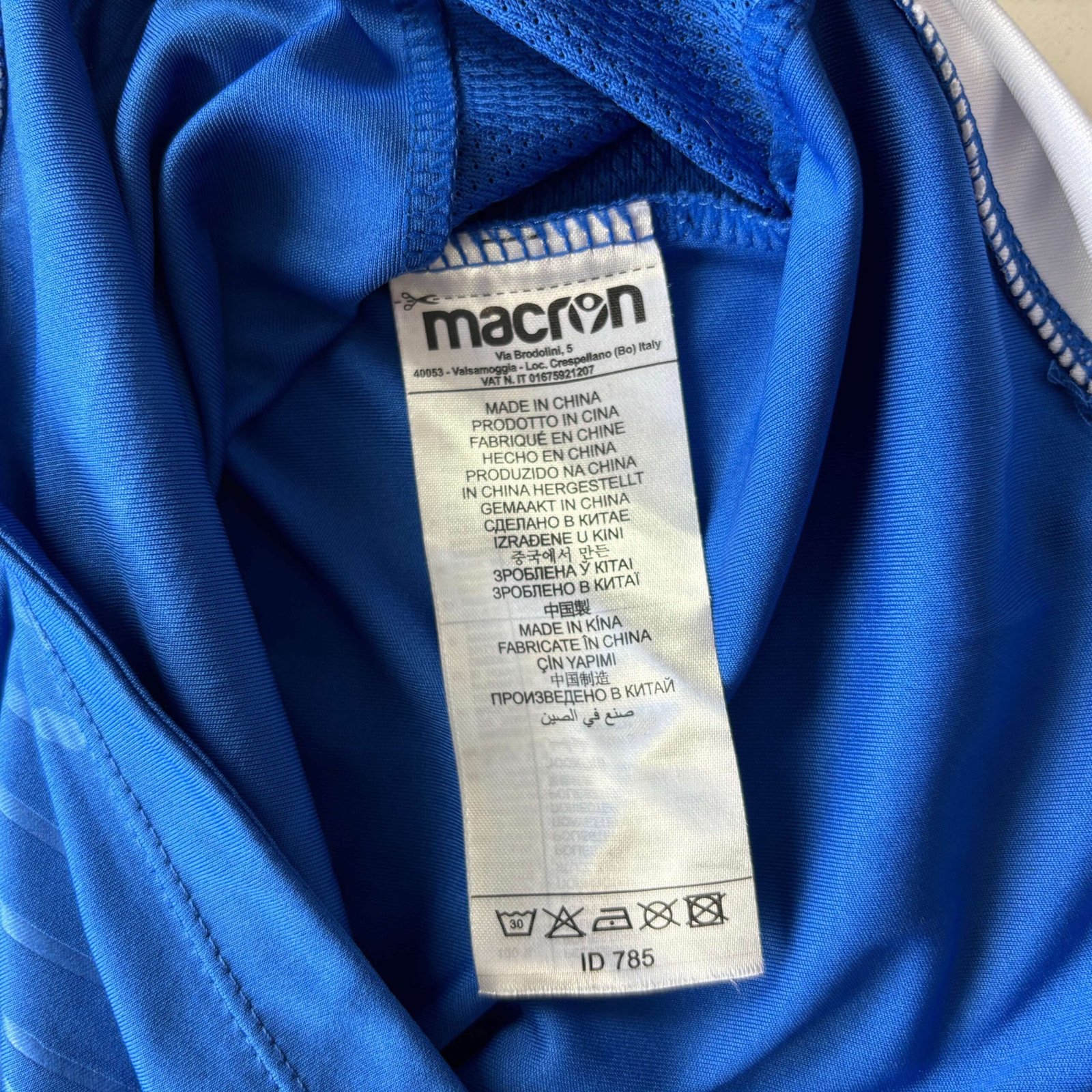 Liechtenstein válogatott 2020 Macron hazai Andreas Malin foci mez L-es