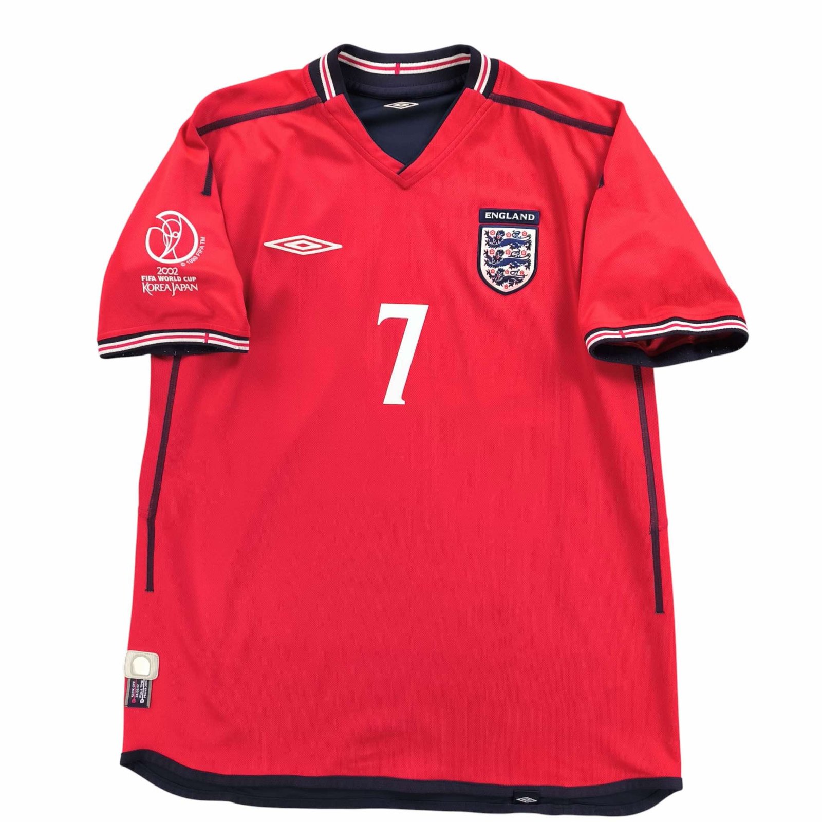 Anglia Angol válogatott 2002-04 Umbro vendég David Beckham foci mez M-es - Image 2