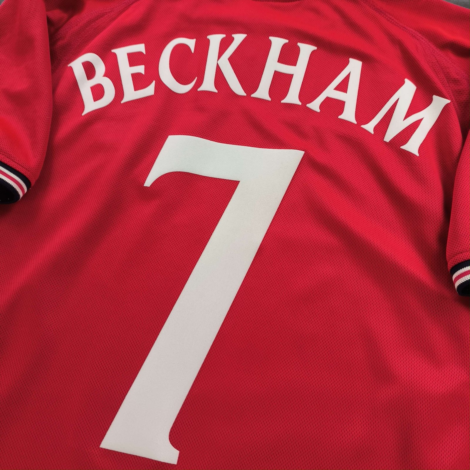 Anglia Angol válogatott 2002-04 Umbro vendég David Beckham foci mez M-es - Image 8