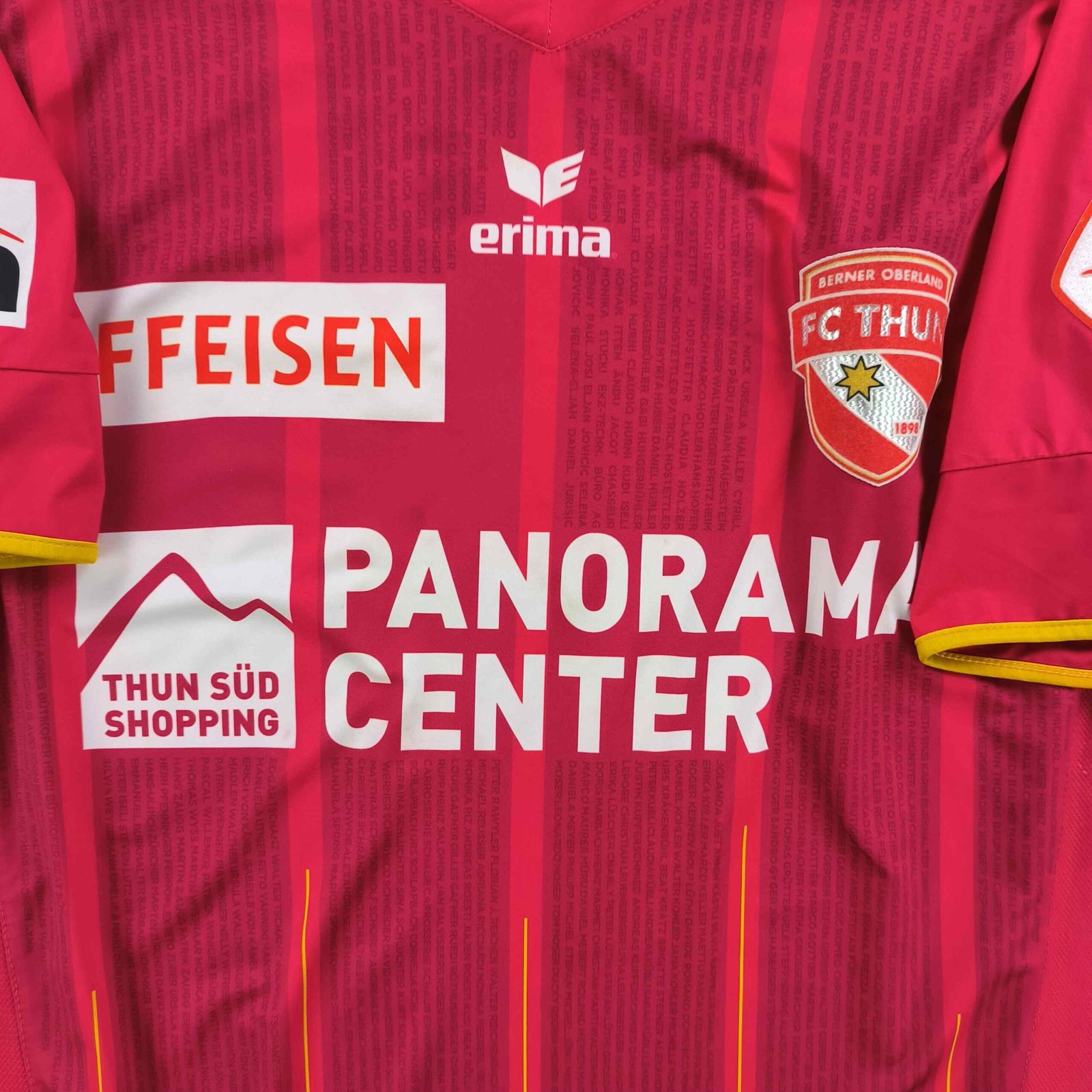 FC Thun 2012-13 Erima hazai Nelson Ferreira *Aláírt* foci mez M-es - Image 3