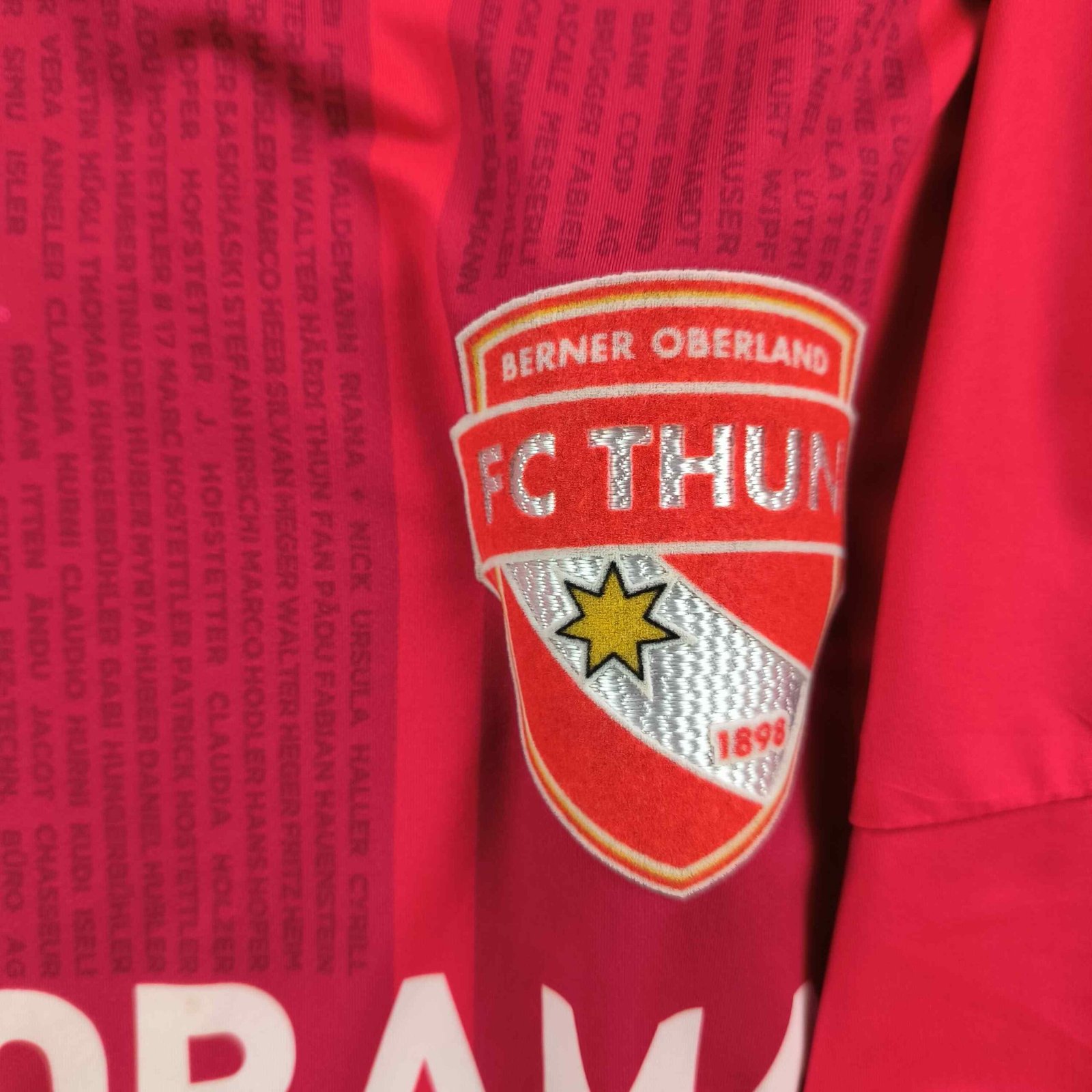 FC Thun 2012-13 Erima hazai Nelson Ferreira *Aláírt* foci mez M-es - Image 4