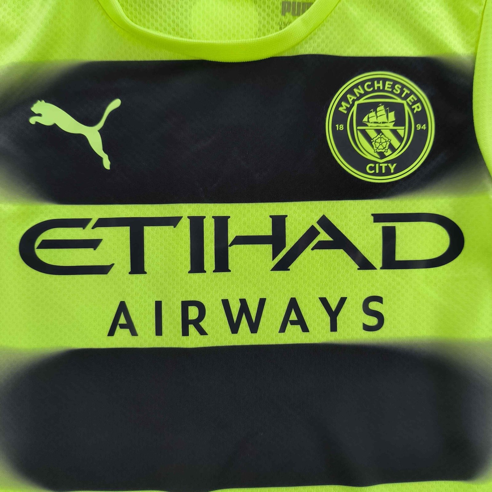 Manchester City 2022-23 Puma harmadik számú foci mez gyerek 110-es - Image 3