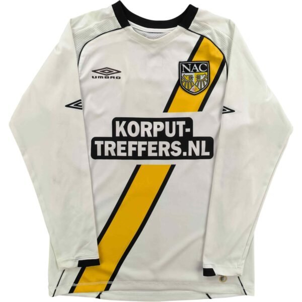 NAC Breda 2007-08 Umbro vendég hosszú ujjú #13 foci mez S-es