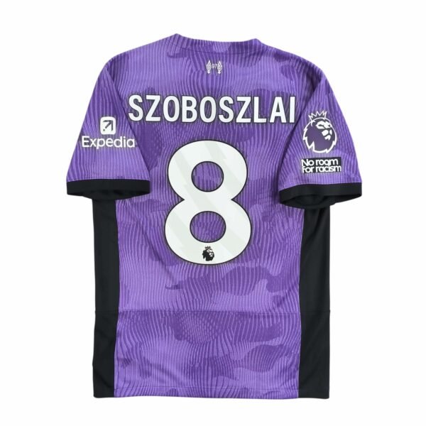 Liverpool 2023-24 Nike harmadik számú Szoboszlai Dominik foci mez S-es