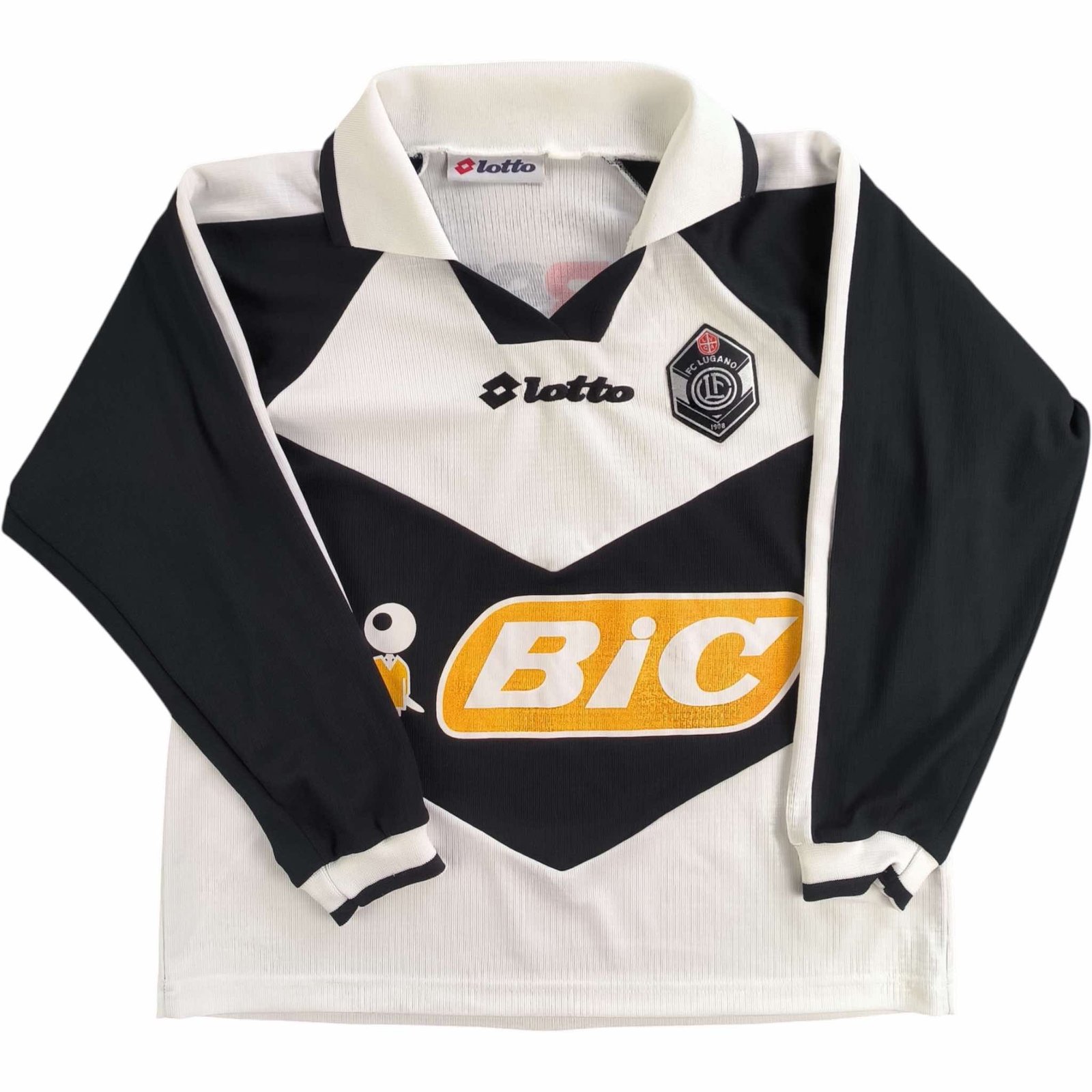 Lugano 1997-98 Lotto vendég hosszú ujjú foci mez gyerek M-es