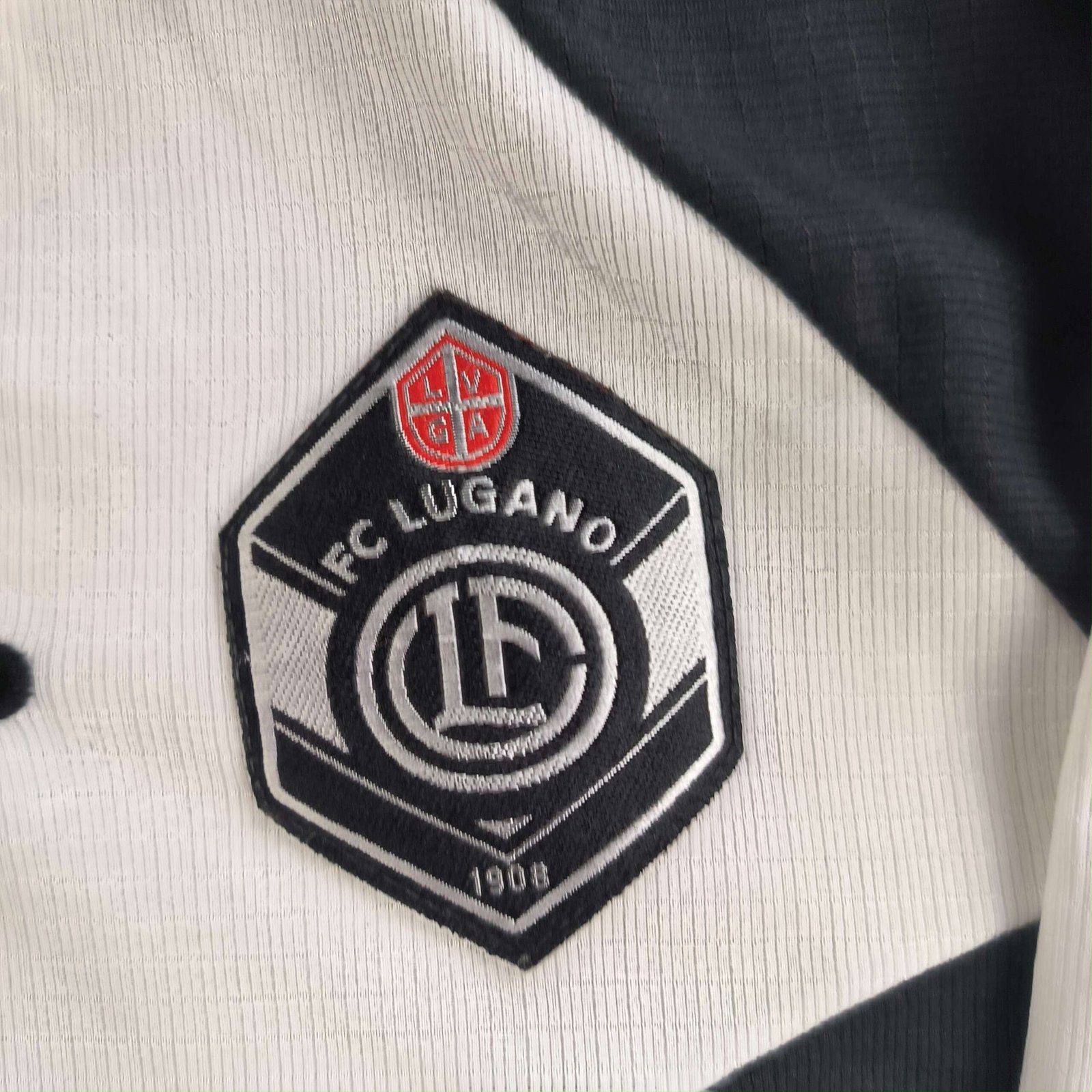 Lugano 1997-98 Lotto vendég hosszú ujjú foci mez gyerek M-es - Image 4