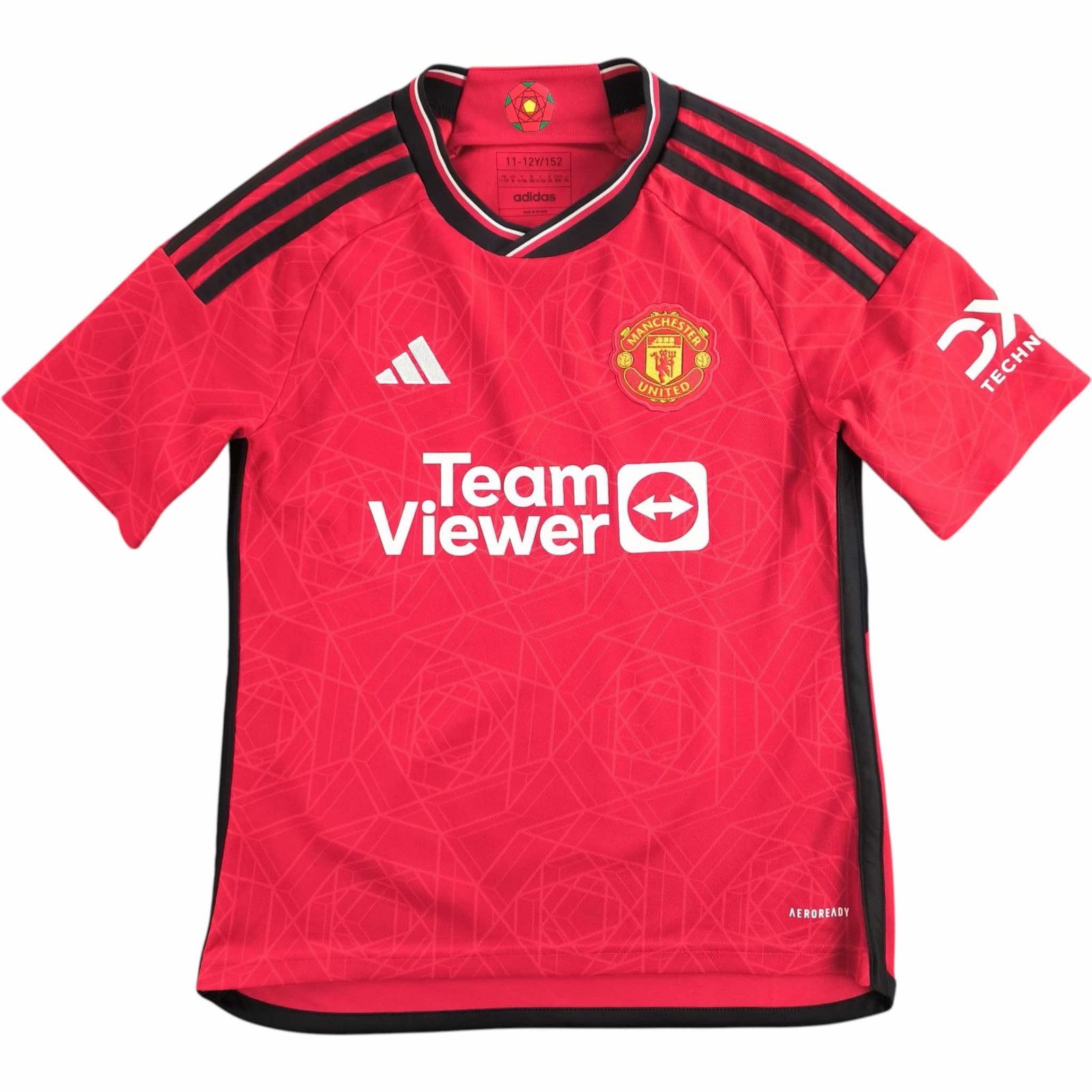 Manchester United 2023-24 Adidas hazai foci mez gyerek 152-es