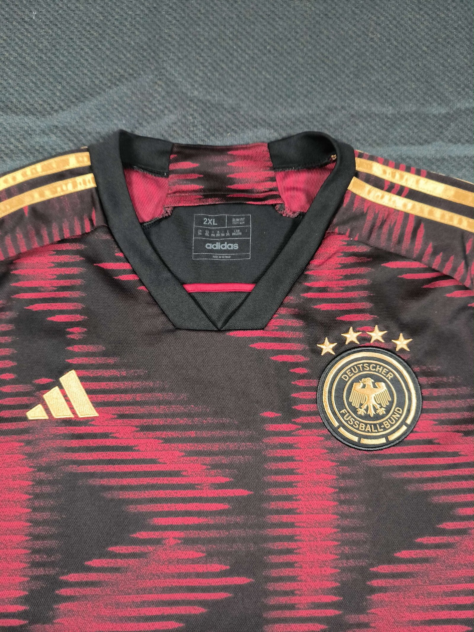 Németország Német válogatott 2022-24 Adidas vendég foci mez XXL-es - Image 3