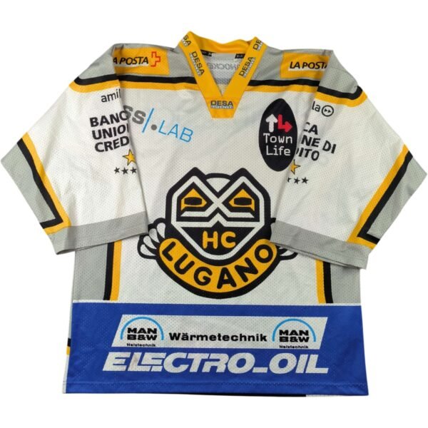 HC Lugano *Aláírt* jégkorong mez L-es