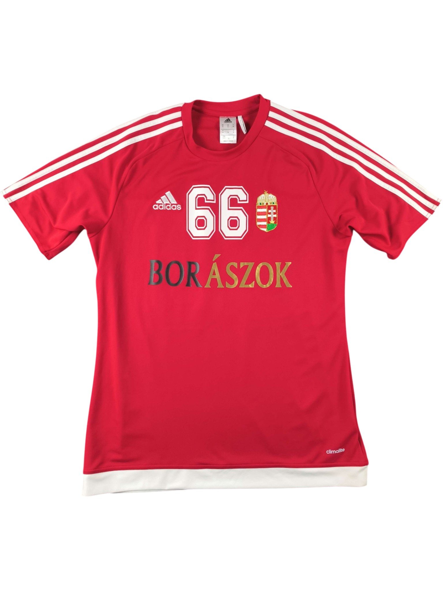 Magyarország Magyar válogatott Adidas "Ludányi" #66 foci mez M-es