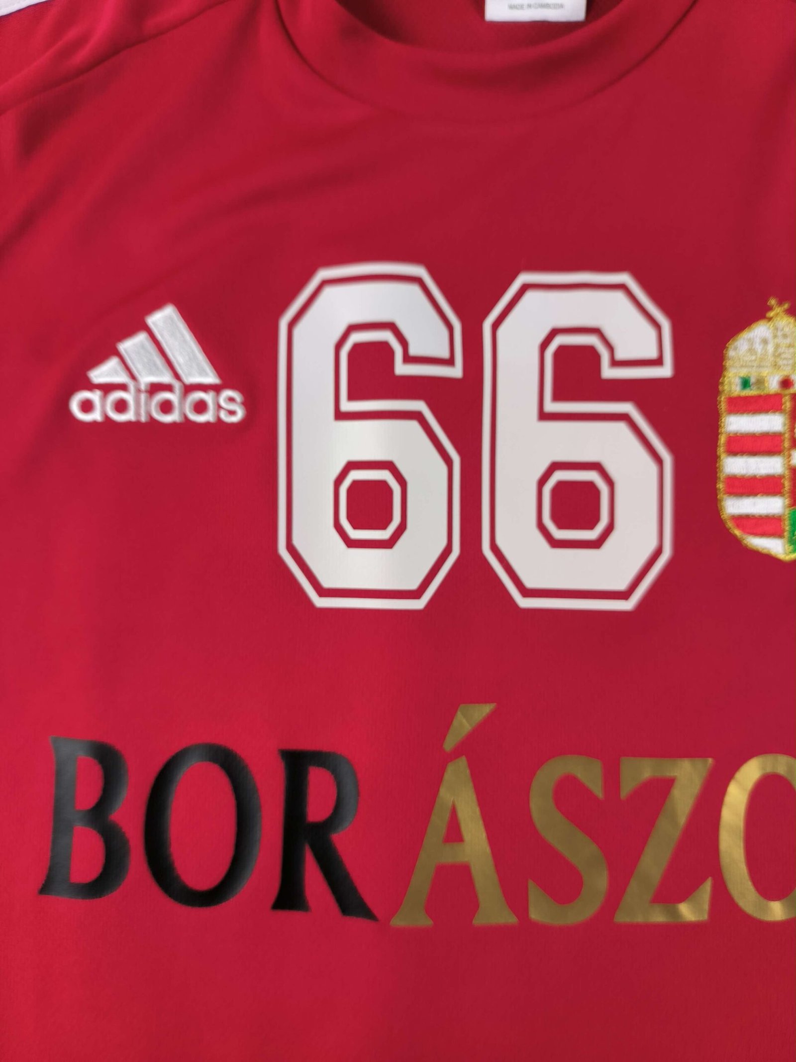 Magyarország Magyar válogatott Adidas "Ludányi" #66 foci mez M-es - Image 4
