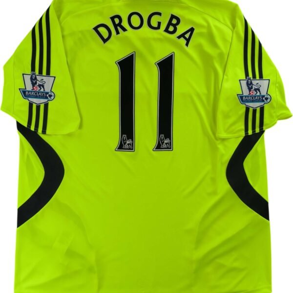 Chelsea 2007-08 Adidas vendég Didier Drogba foci mez XXL-es