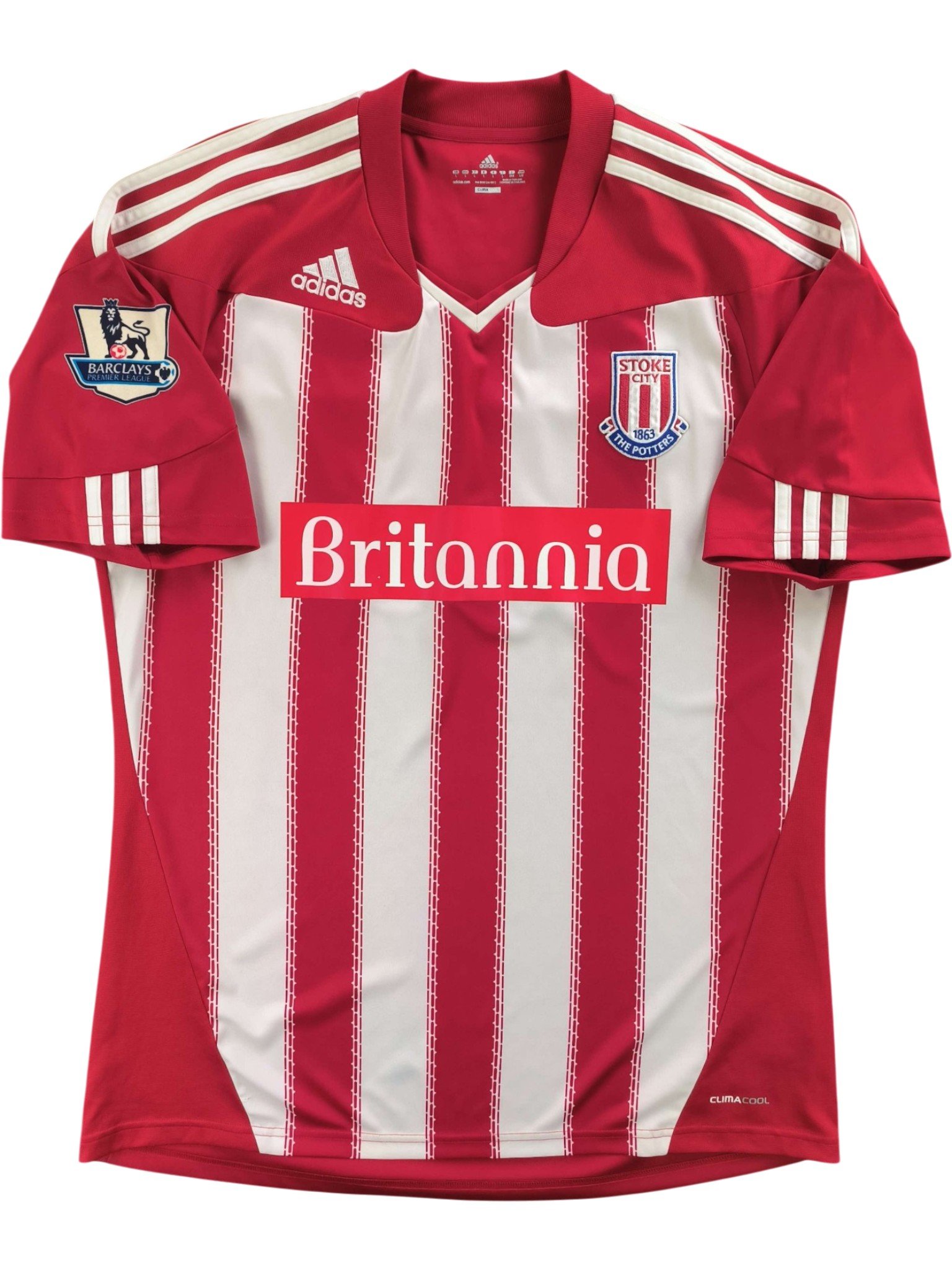 Stoke City 2010-11 Adidas hazai Dean Whitehead foci mez L-es - Image 2