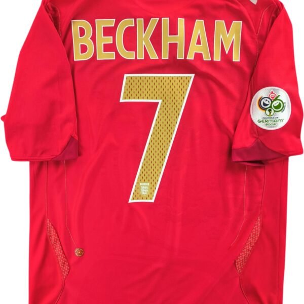 Anglia Angol válogatott 2006-08 Umbro vendég David Beckham foci mez M-es