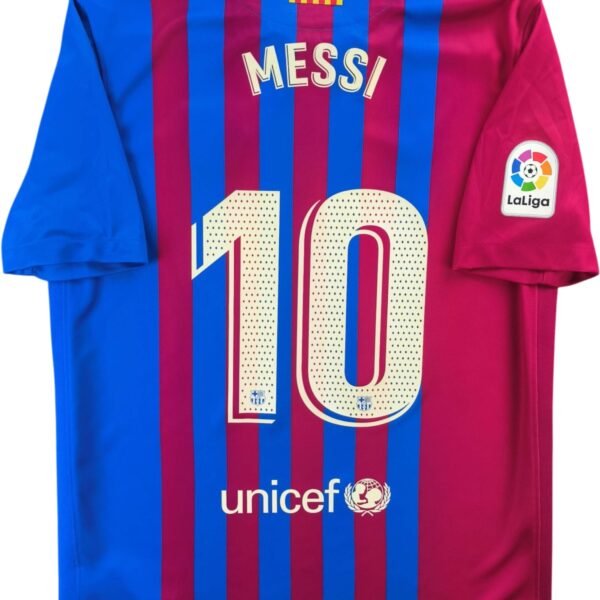 FC Barcelona 2021-22 Nike hazai Lionel Messi foci mez gyerek XL-es