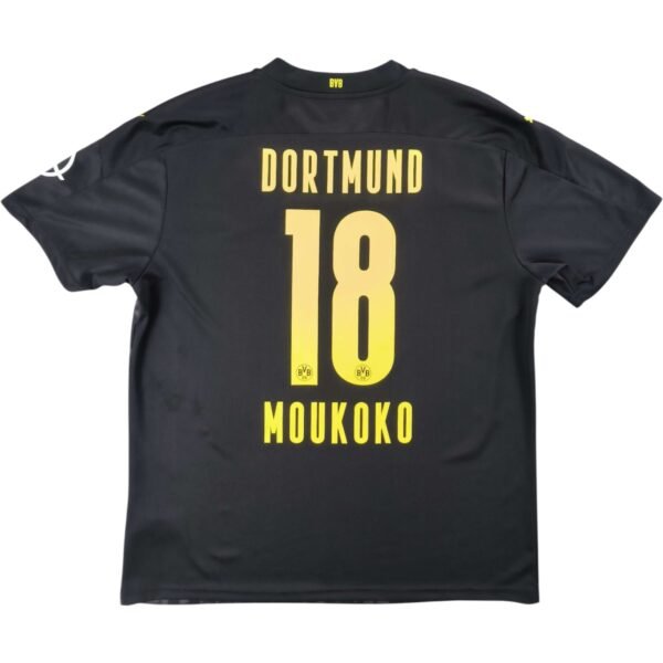 Borussia Dortmund 2020-21 Puma vendég Youssoufa Moukoko foci mez XL-es