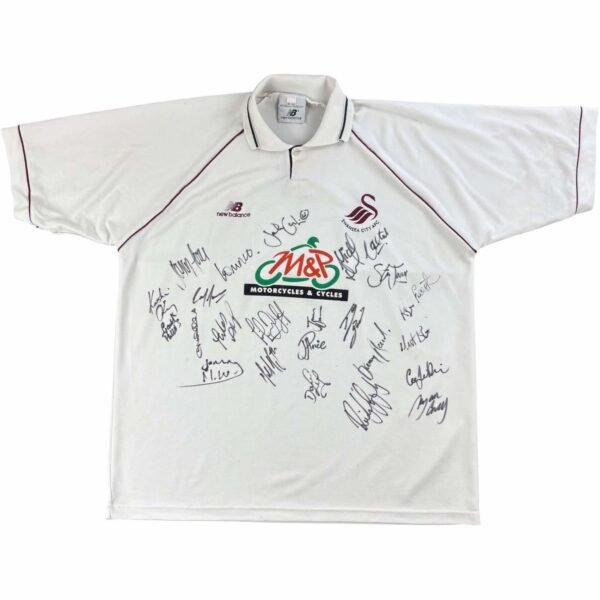 Swansea City 1999-2000 New Balance hazai *Aláírt* foci mez XXL-es