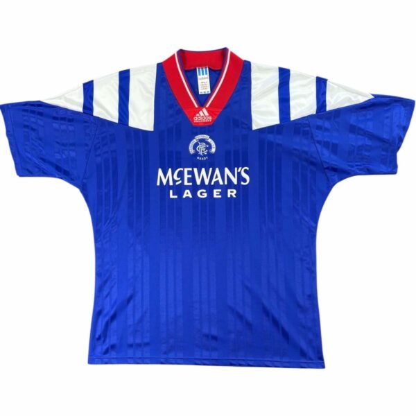 Rangers 1992-94 Adidas hazai foci mez XL-es