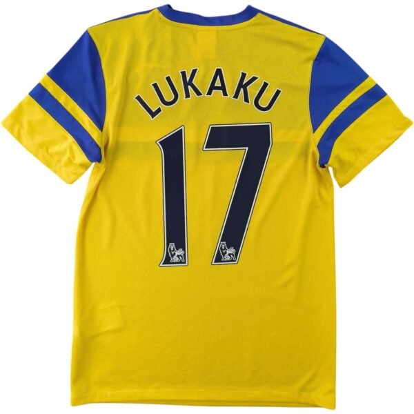 Everton 2013-14 Nike vendég Romelu Lukaku foci mez S-es