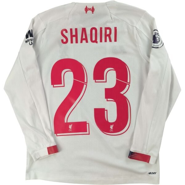 Liverpool 2019-20 New Balance vendég hosszú ujjú Xherdan Shaqiri foci mez gyerek 146-os