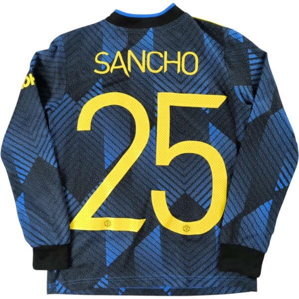 Manchester United 2021-22 Adidas harmadik számú hosszú ujjú Jadon Sancho foci mez gyerek 140-es