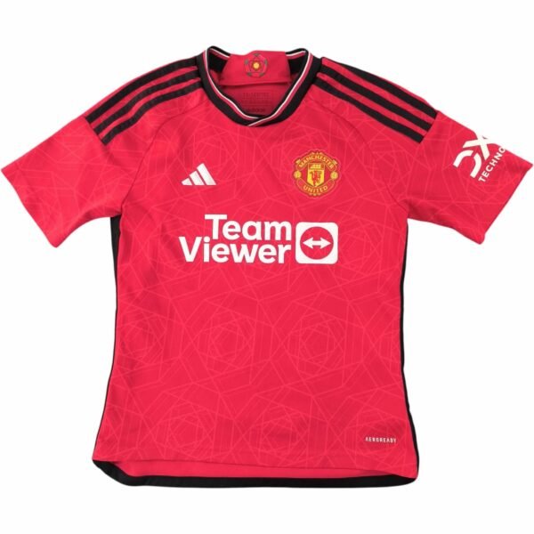 Manchester United 2023-24 Adidas hazai foci mez gyerek 152-es