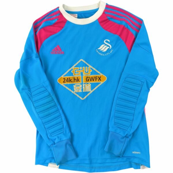Swansea City 2014-15 Adidas kapus foci mez gyerek 164-es