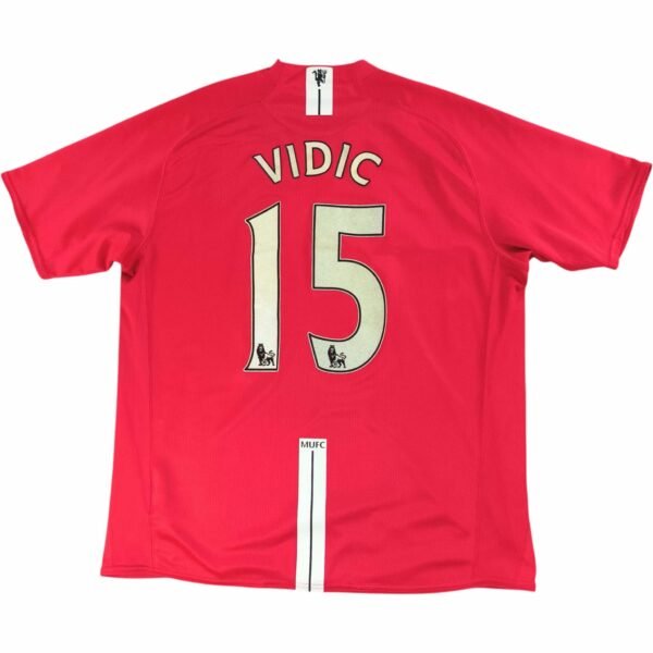 Manchester United 2007-09 Nike Nemanja Vidic foci mez XL-es