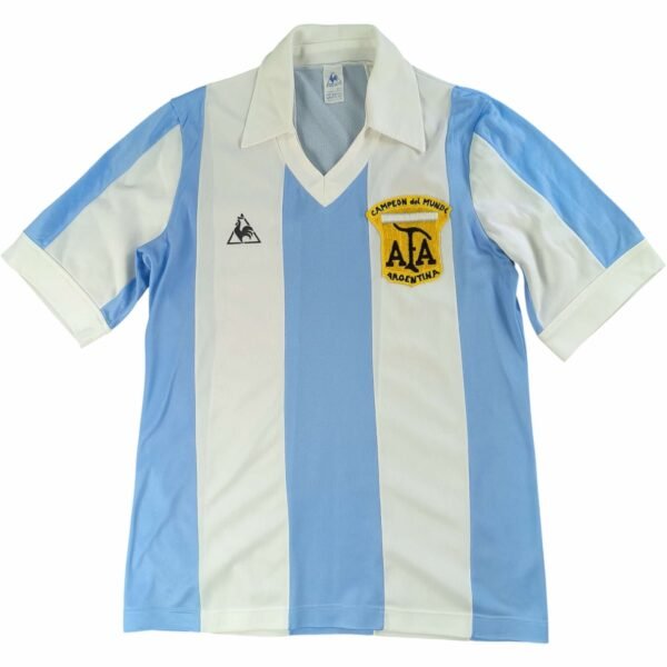 Argentína Argentin válogatott 1980-82 Le Coq Sportif hazai foci mez M-es
